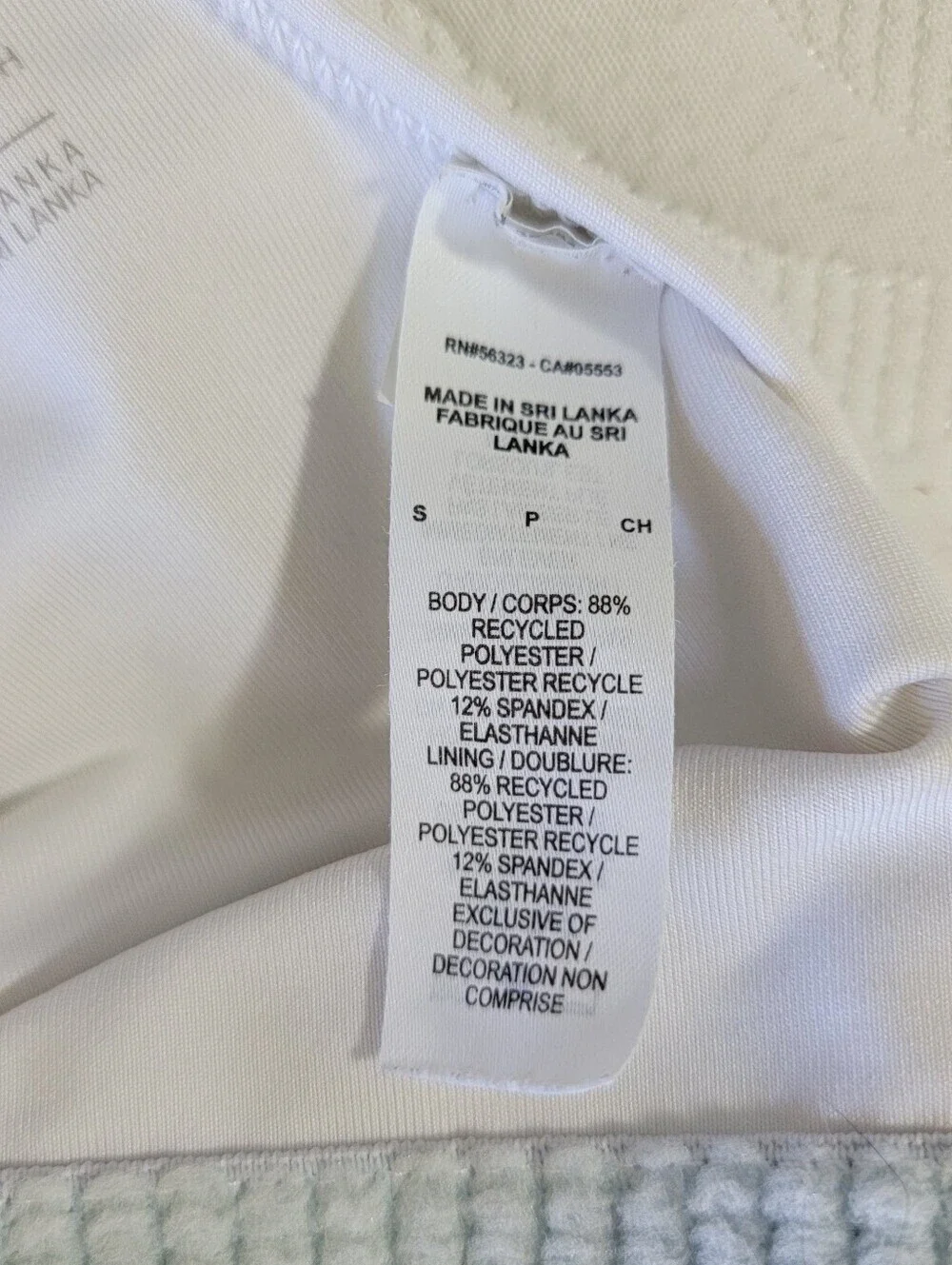 Nike Dri-Fit Sports Bra Small Logo White Racerback womens lightly lined wireless